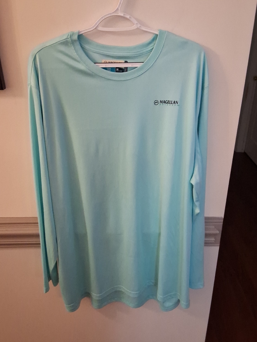 Magellan Outdoors Boyfriend Fit Performance Tee - Aqua